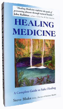 Healing Medicine book front cover by Steve Blake
